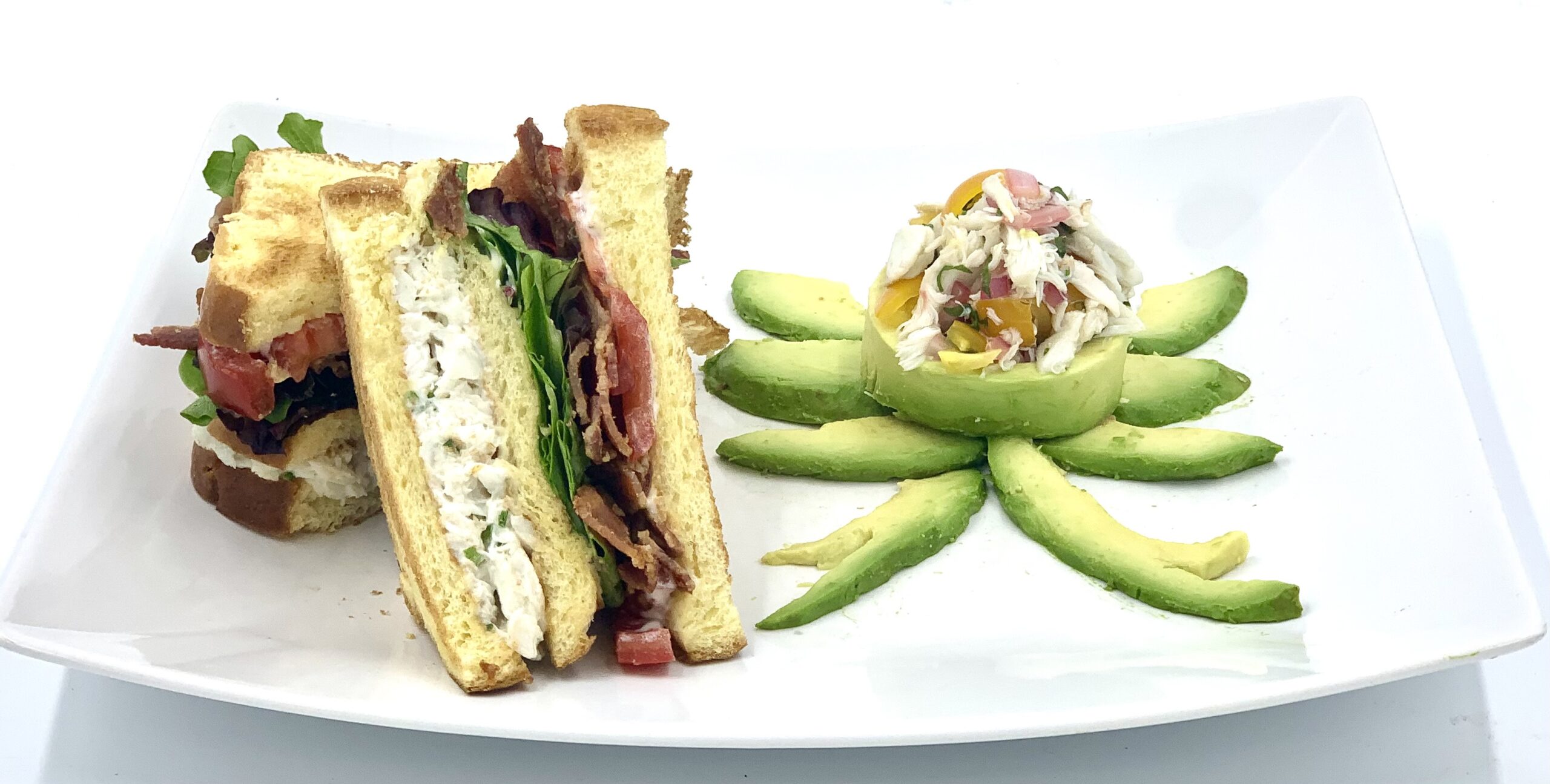 Crab Club Sandwich and Avocado Crab Salad Newport International
