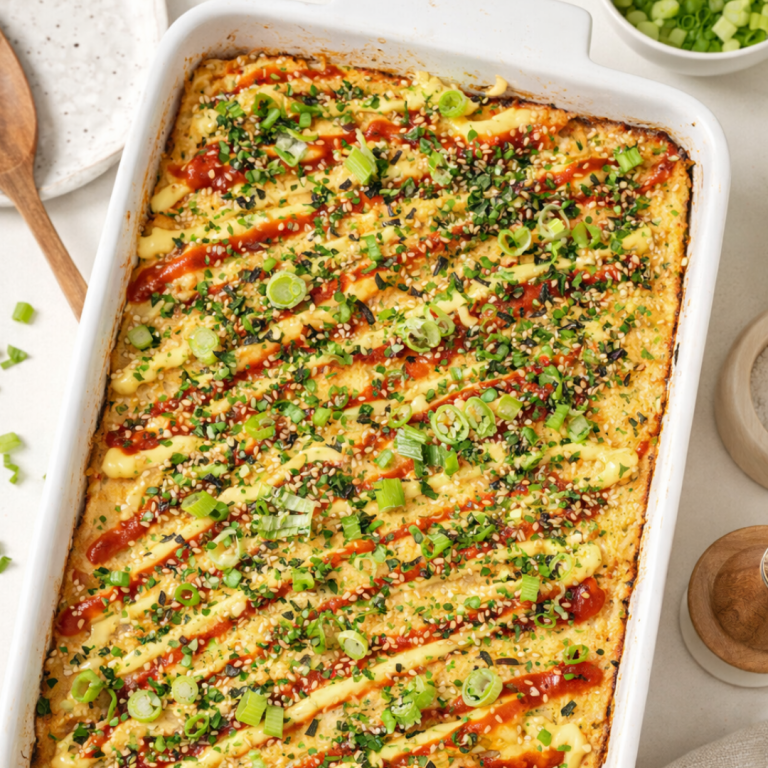 crab meat sushi bake